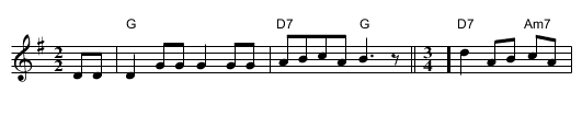 Twelve Days of Christmas, The - staff notation