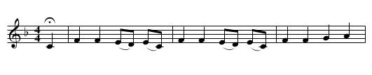 Twenty, Eighteen - staff notation