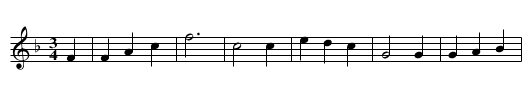 Twenty-one Years - staff notation