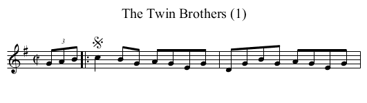 Twin Brothers (1), The - staff notation