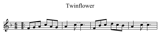 Twinflower - staff notation