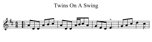 Twins On A Swing - staff notation
