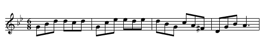 Two and Two - staff notation