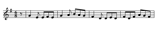 Two Mile Bridge - staff notation