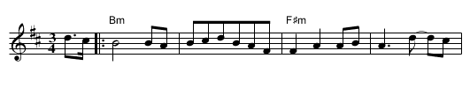 Two Rivers - staff notation