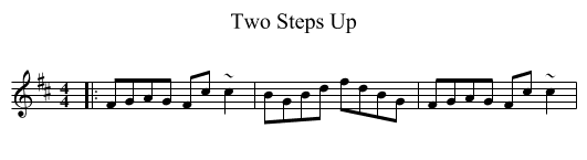 Two Steps Up - staff notation