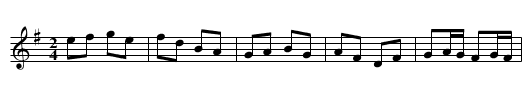 Two to the Bar Set - staff notation