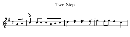 Two-Step - staff notation