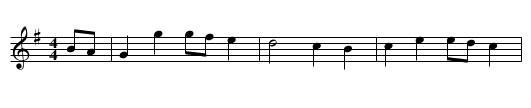 T&ycirc; Coch Caerdydd - staff notation