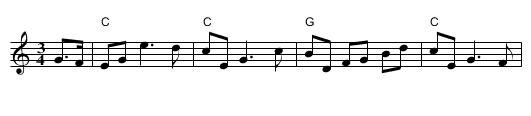 Tyrolienne - staff notation