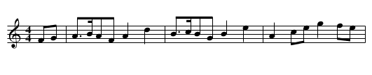 Tyska Polka - staff notation