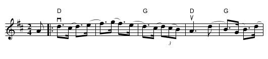 Tyska polskan - staff notation