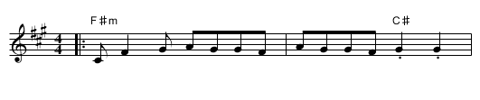 Tzur Chassidi - staff notation