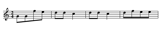U mej matki rodzonej stoi jawor zielony - staff notation