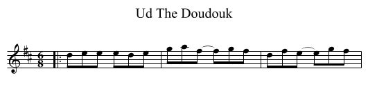 Ud The Doudouk - staff notation