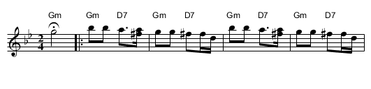 Ukrainskyj Tanietz - staff notation