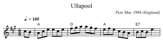 Ullapool - staff notation