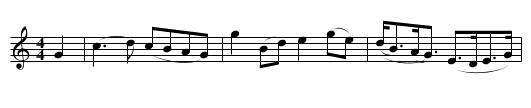 Uluachan Dubh O' - staff notation
