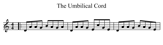 Umbilical Cord, The  - staff notation