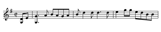 Uncle George Hammons Tune - staff notation