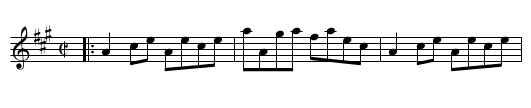 Uncle Henry's Reel [1] - staff notation