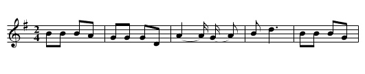 Uncle Joe's Hail Columbia - staff notation