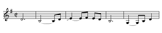 Uncle Ned's Waltz - staff notation