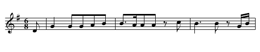 UND WER IM JANUAR GEBOREN IST - staff notation