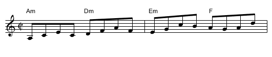 Under Towed - staff notation
