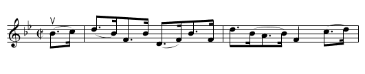 UNDERHAND HORNPIPE - staff notation