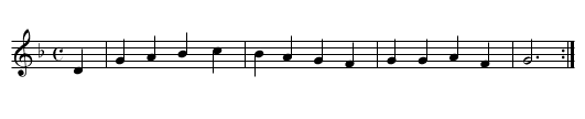 Une Jeune Pucelle - staff notation