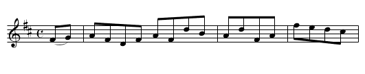 Union Hornpipe [3] - staff notation