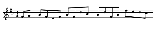 Union Hornpipe - staff notation