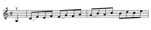 UNION JACK HORNPIPE - staff notation