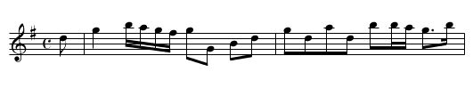 Union Pipe Gavotte - staff notation