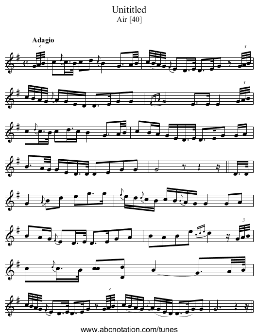 Unititled - staff notation