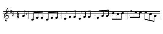 Unknown Irish Jig - staff notation