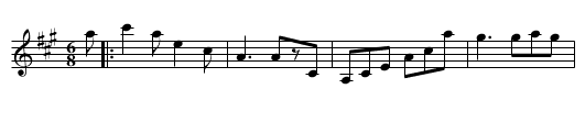Unknown Jig # 2 - staff notation