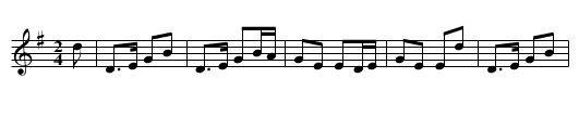 Unknown Polka 2 - staff notation