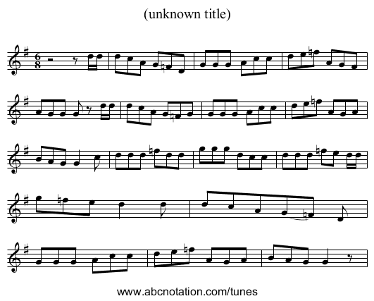(unknown title) - staff notation