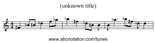 (unknown title) - staff notation