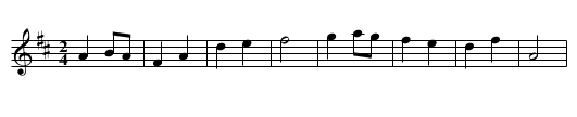 Unknown Title - staff notation