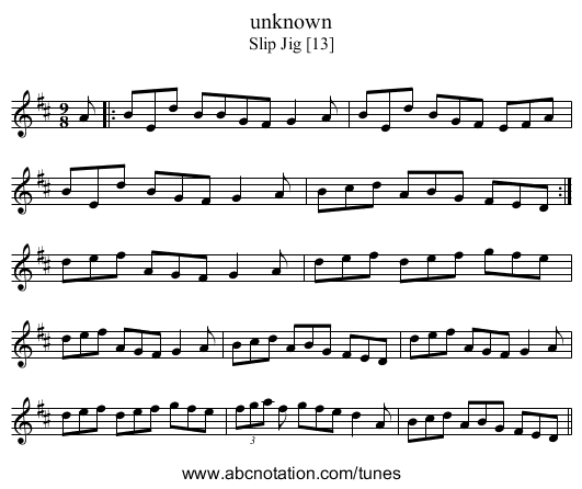 unknown - staff notation