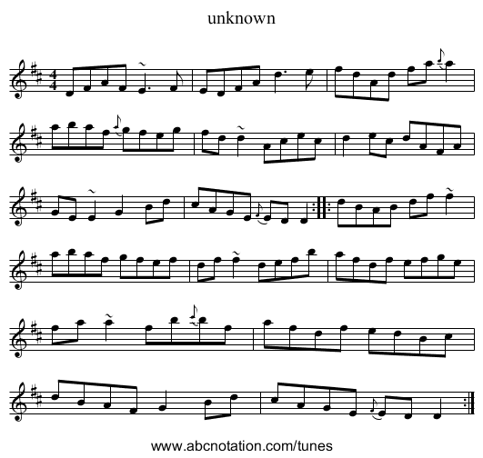 unknown - staff notation