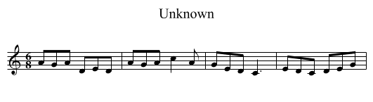 Unknown - staff notation