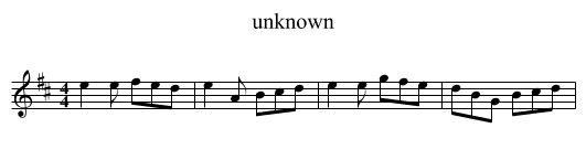 unknown - staff notation