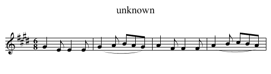 unknown - staff notation
