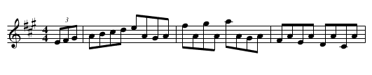 Unnamed hornpipe (Eng?) - staff notation