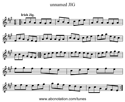 unnamed JIG - staff notation