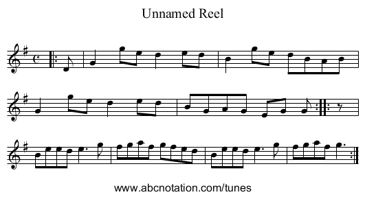 Unnamed Reel - staff notation